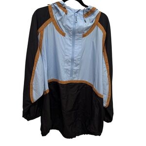 Free People Like The Wind Colorblock Rain Jacket NWT Large